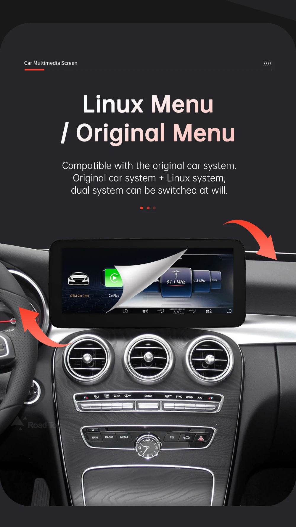 Wireless CarPlay & Android Auto for Mercedes-Benz W205 W176 - Loja Manuel Coelho
