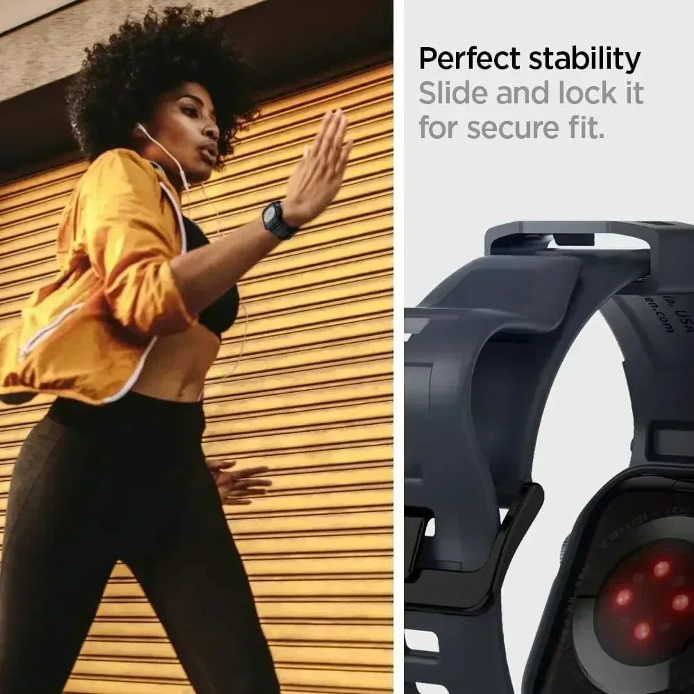 Rugged Armor Pro Designed for Apple Watch Ultra 2 Rubber Case with Band