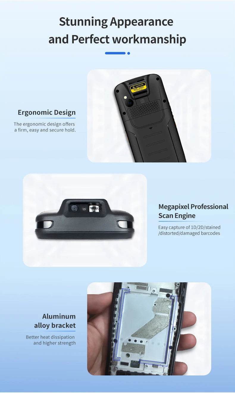 8Core Megapixel Scanner IP67 Handheld Terminal - Loja Manuel Coelho