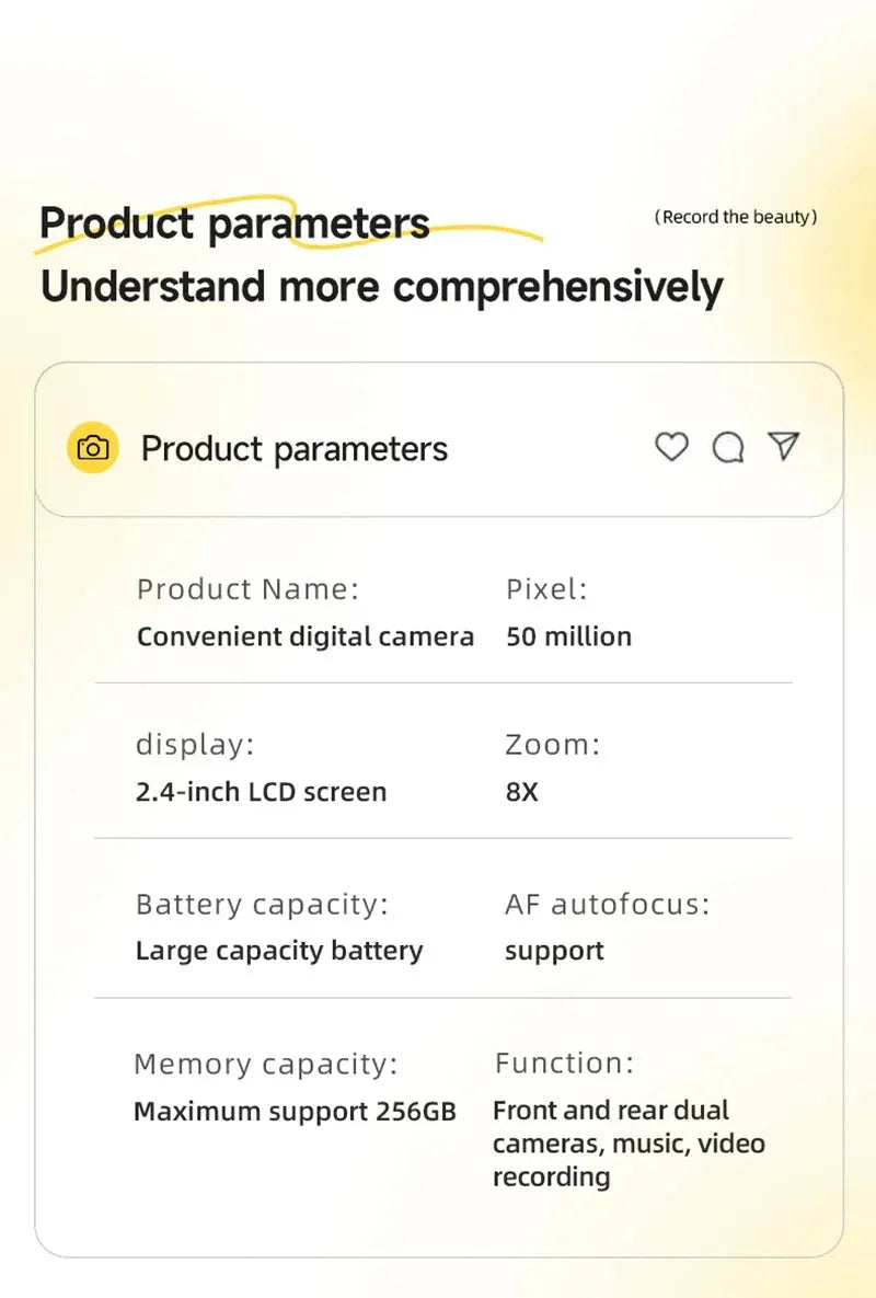 Xiaomi Mijia 4K Digital Camera Dual Camera Flash 50 Million Hd Pixel Pixel Retro - Loja Manuel Coelho