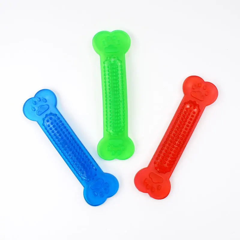 Hot Sale Pet Dog Chew Toys Rubber Bone Toy Aggressive Chewers Dog Toothbrush