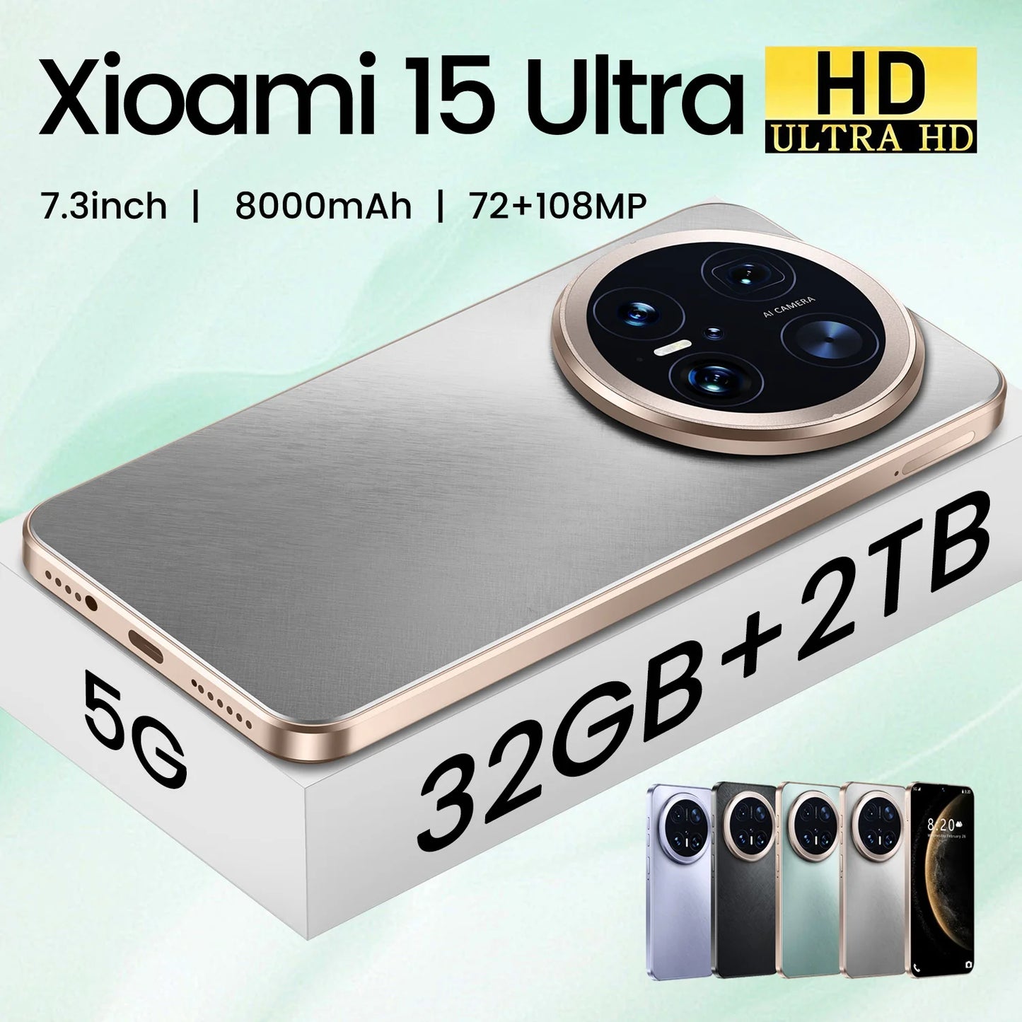 2025 NEW Xioami 15 Ultra HOT Original Smartphone 6.8 inch New Full Screen 4G 5G
