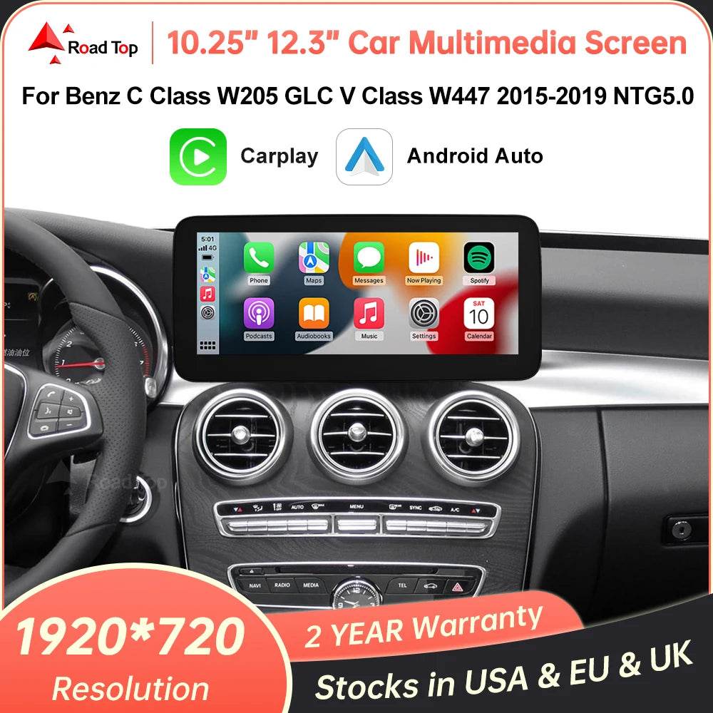 Wireless CarPlay & Android Auto for Mercedes-Benz W205 W176 - Loja Manuel Coelho