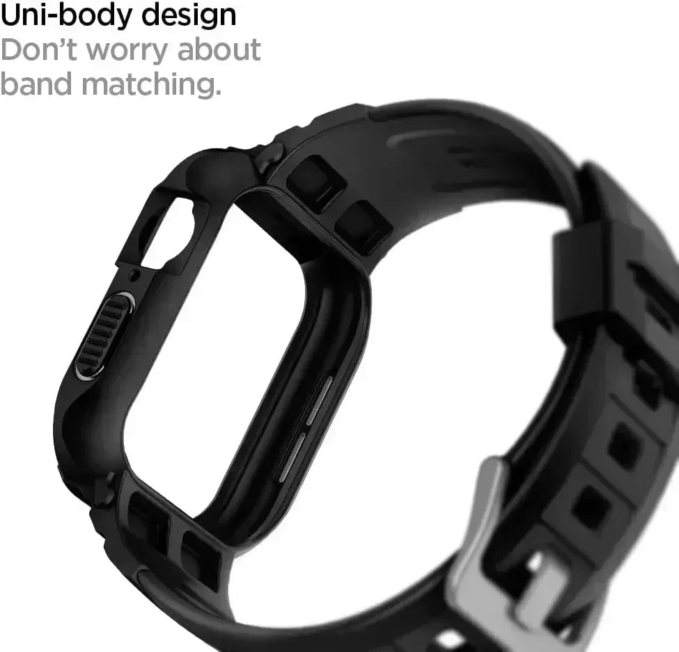 Rugged Armor Pro Designed for Apple Watch Ultra 2 Rubber Case with Band
