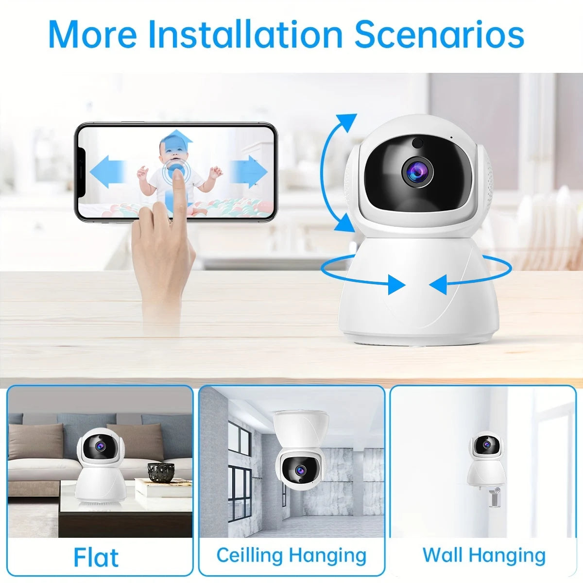 FHD Wireless WIFI Camera PTZ IP CCTV Security Protector Surveillance Camera - Loja Manuel Coelho