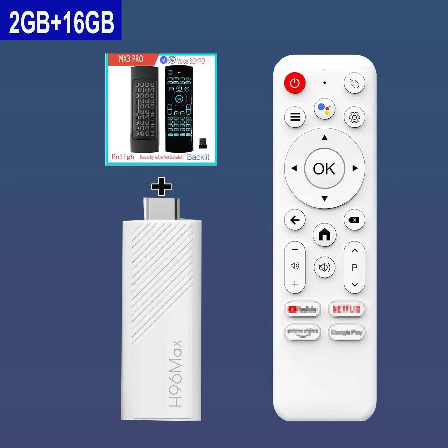 H96 MAX Android TV Stick Allwinner H313 with 2.4G Wifi 5G