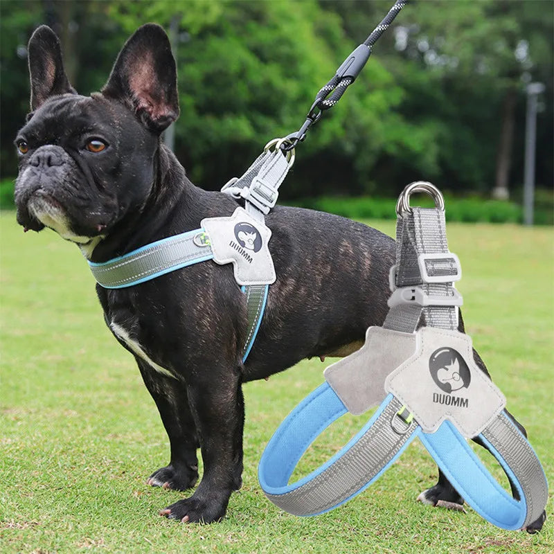 Dog Harness Adjustable Pet Harness Vest For Small Large Dogs Cats Reflective Mesh