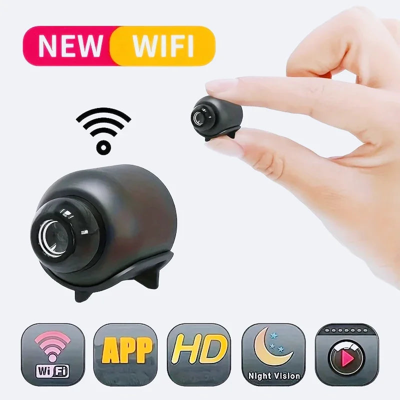 1080P HD Mini WiFi Camera Indoor Safety Security Surveillance Baby Monitor Night Vision - Loja Manuel Coelho
