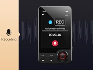 MECHEN 128GB MP3 Player with Bluetooth 5.3, 2.4’ Portable Full Touchscreen Music Player