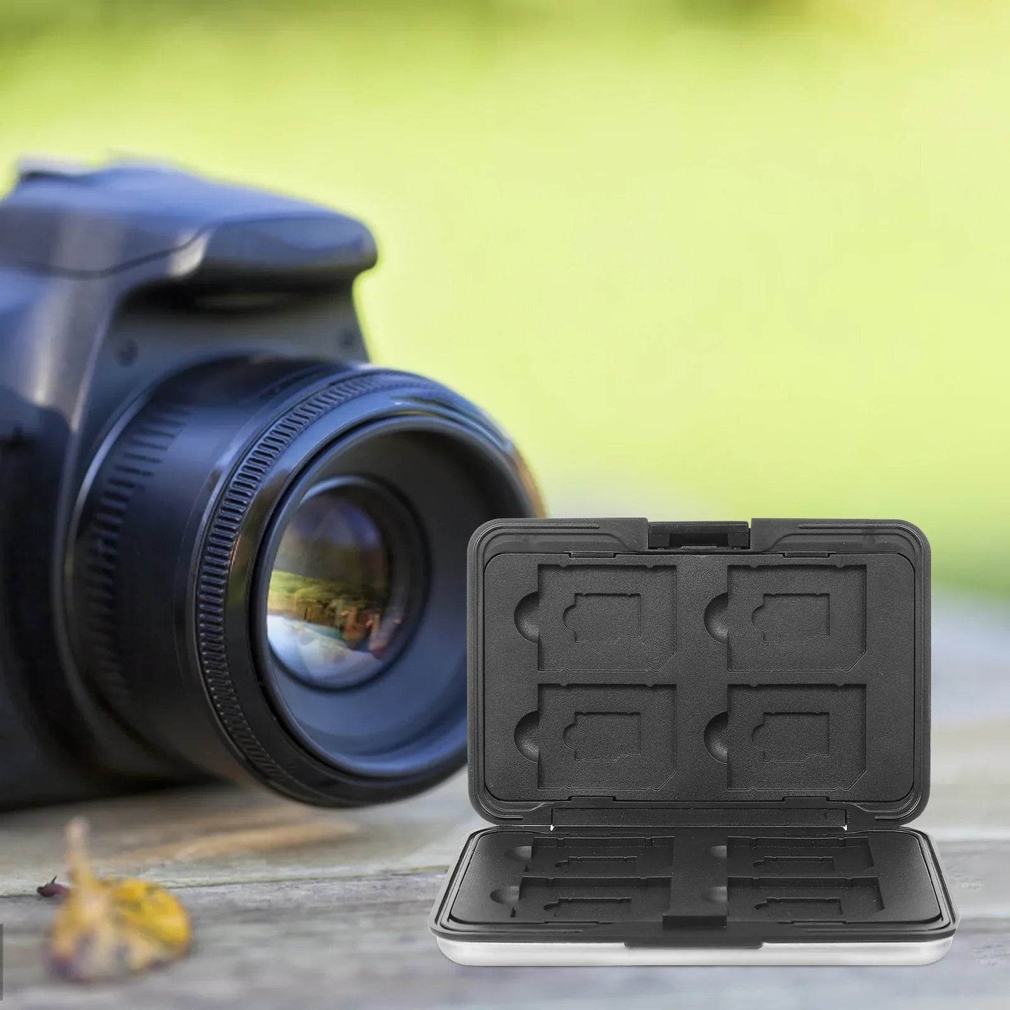 Aluminum Memory Card Case Portable 16 Slots Storage - Loja Manuel Coelho