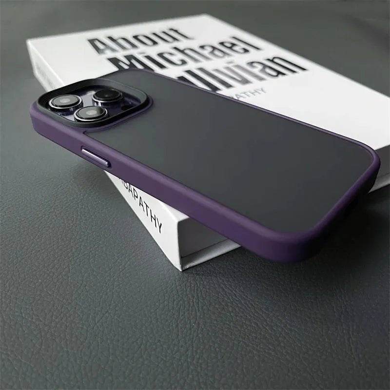 Armor Shockproof Hybrid Case for iPhone 15 14 16 Pro Max Matte Back Cover - Loja Manuel Coelho