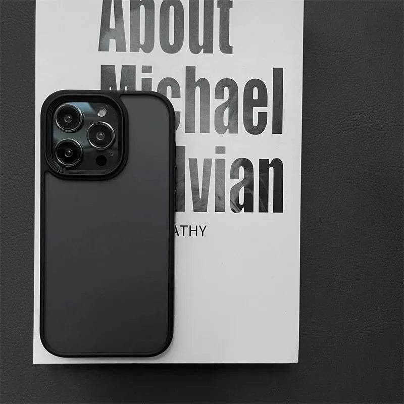 Armor Shockproof Hybrid Case for iPhone 15 14 16 Pro Max Matte Back Cover - Loja Manuel Coelho