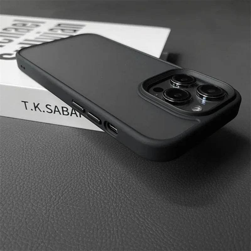Armor Shockproof Hybrid Case for iPhone 15 14 16 Pro Max Matte Back Cover - Loja Manuel Coelho