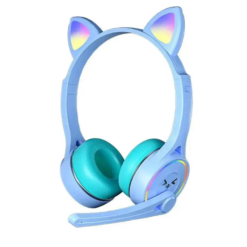 Headphones Cute Cat Ears with LED Flashing - Loja Manuel Coelho