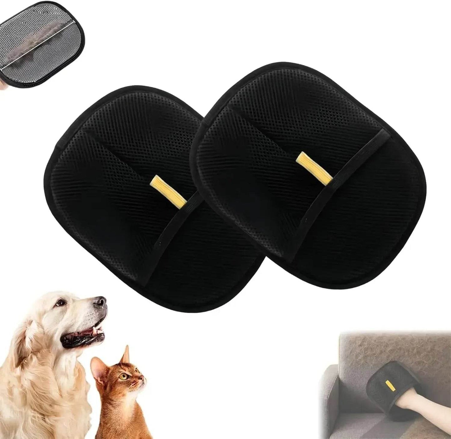 Fur Magnet Pet Hair Remover Glove for Smooth and Healthy Fur Pet for Clothes Sofas - Loja Manuel Coelho