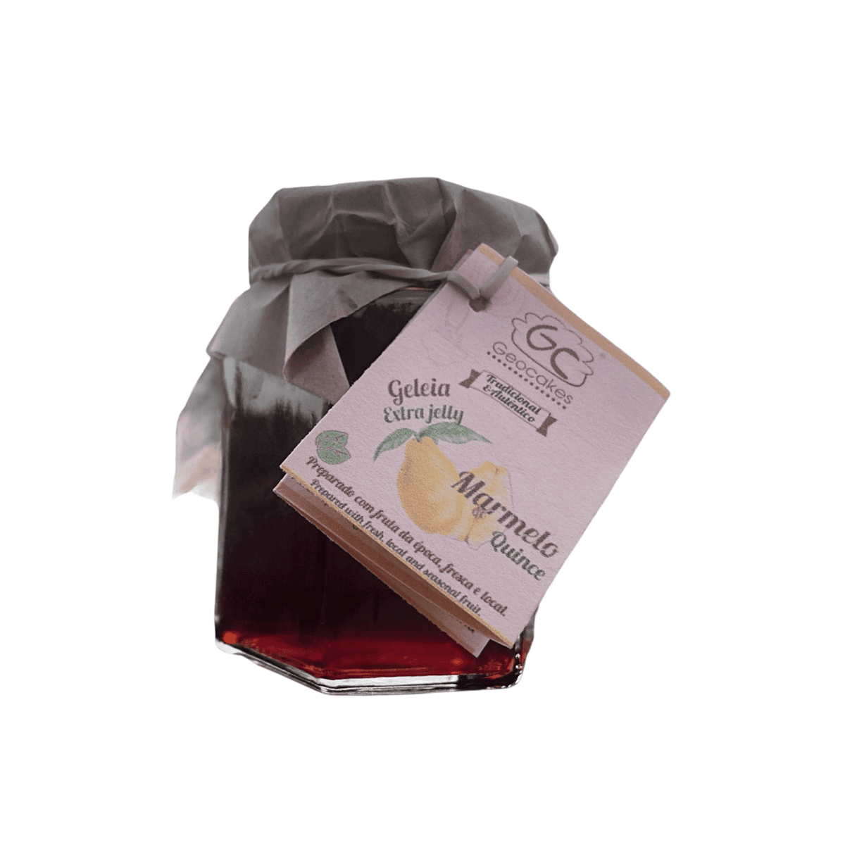 Geocakes Organic Quince Jelly with Cinnamon – Artisan Portuguese 195g – authentic Portuguese food