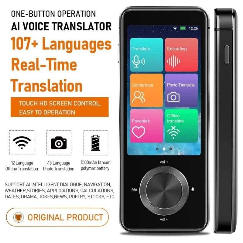 M9 Language Translator Device - 107 Languages Supported - Loja Manuel Coelho