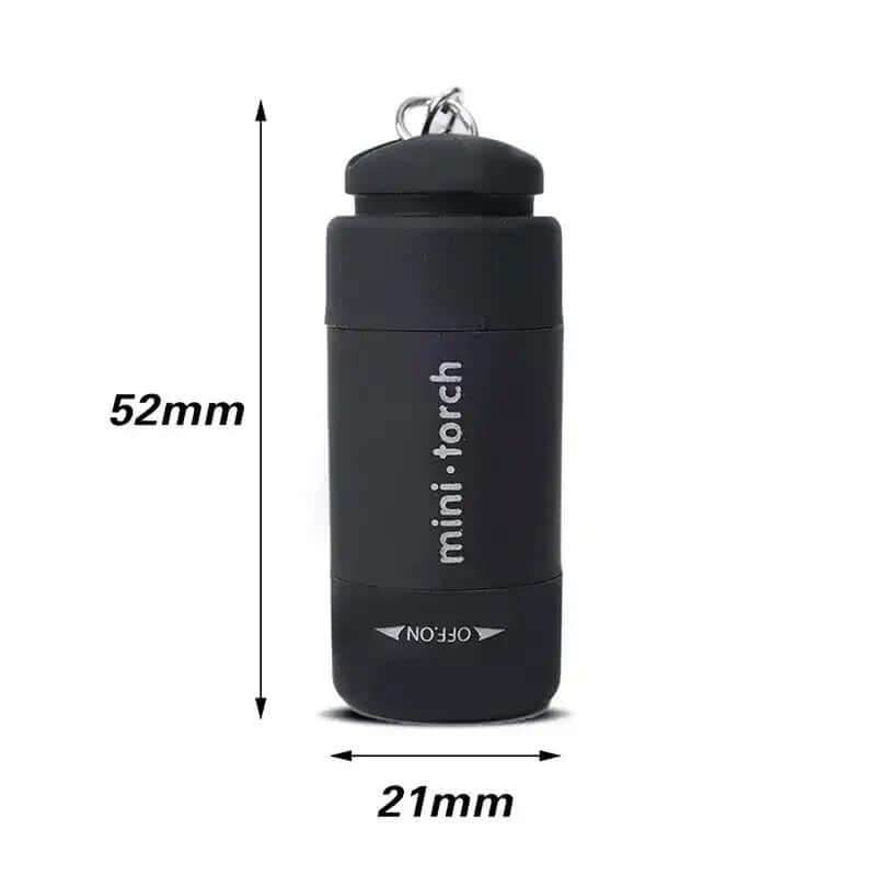 USB Rechargeable LED Pocket Flashlight Keychain Mini Torch - Loja Manuel Coelho