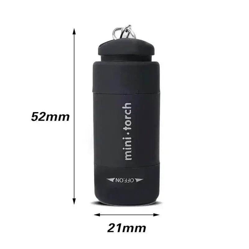 USB Rechargeable LED Pocket Flashlight Keychain Mini Torch - Loja Manuel Coelho