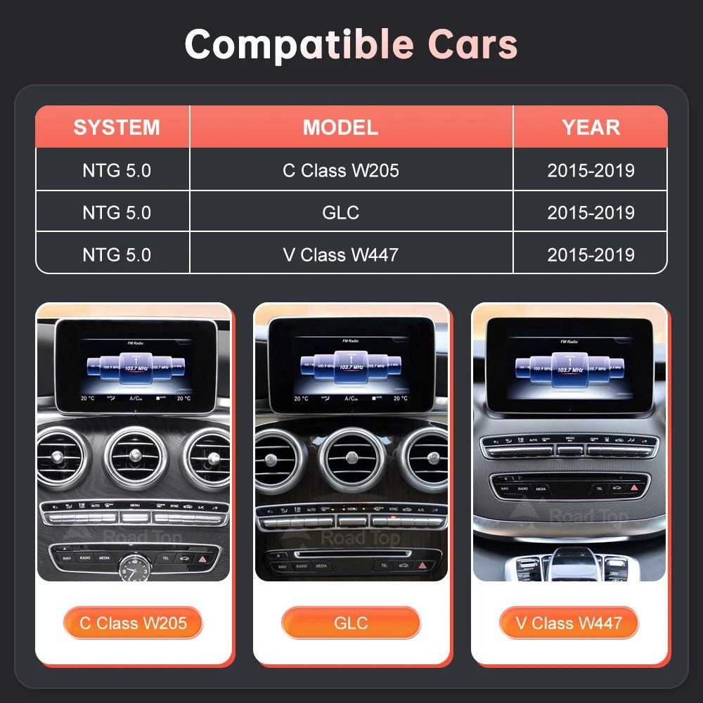 Wireless CarPlay & Android Auto for Mercedes-Benz W205 W176 - Loja Manuel Coelho