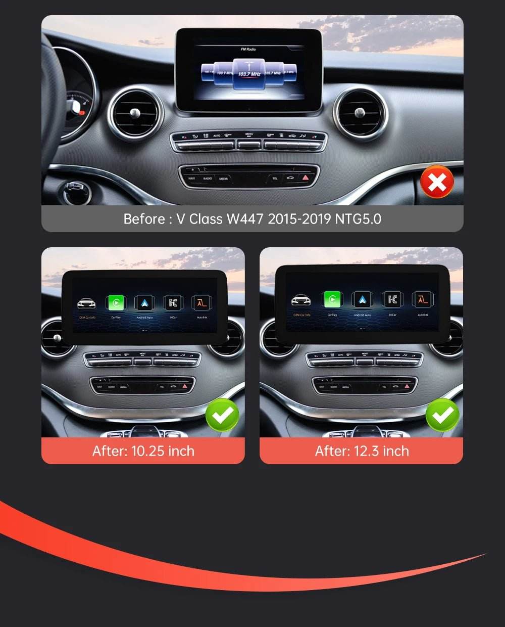 Wireless CarPlay & Android Auto for Mercedes-Benz W205 W176 - Loja Manuel Coelho