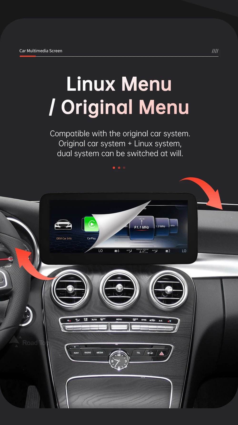 Wireless CarPlay & Android Auto for Mercedes-Benz W205 W176 - Loja Manuel Coelho