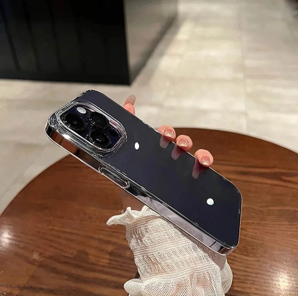 Luxury Transparent Soft Phone Cases iPhone16 15 14 13 12 11 - Loja Manuel Coelho