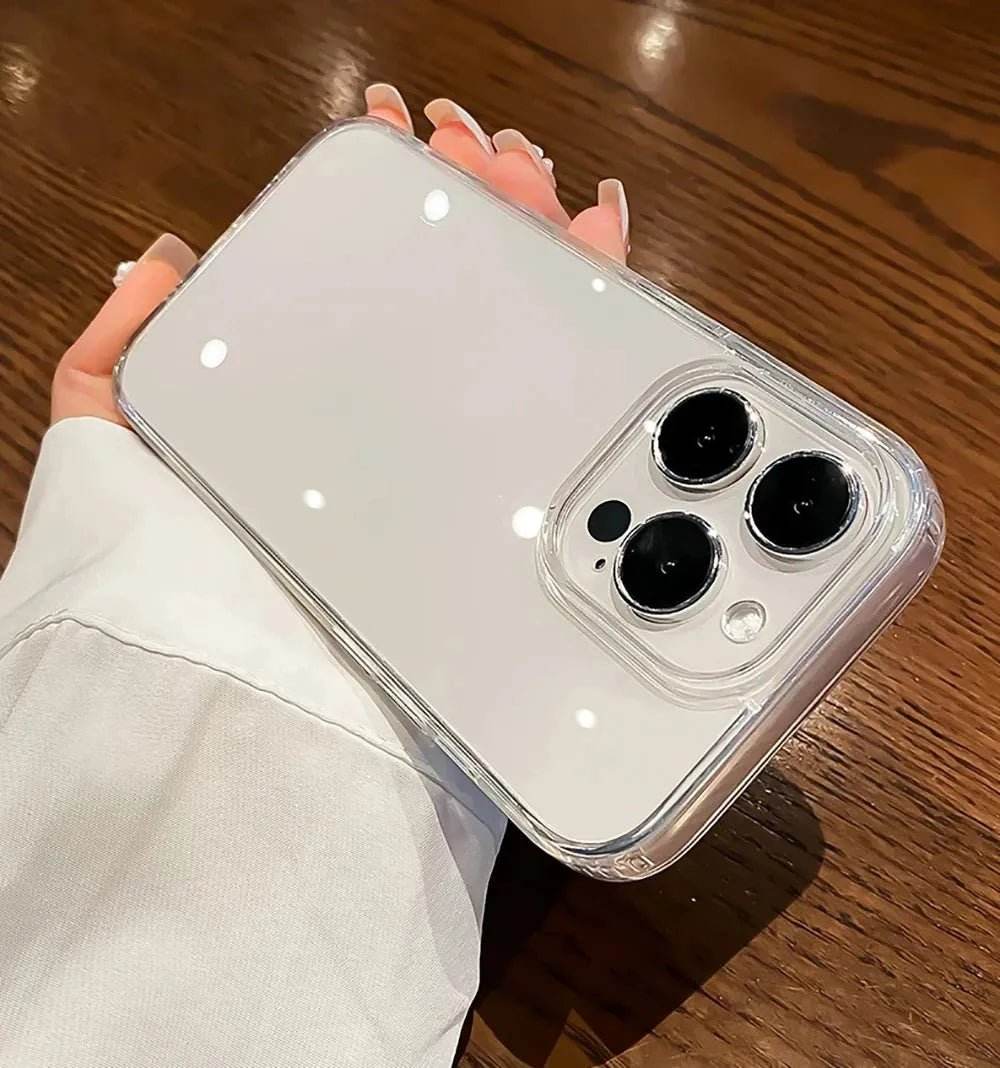 Luxury Transparent Soft Phone Cases iPhone16 15 14 13 12 11 - Loja Manuel Coelho
