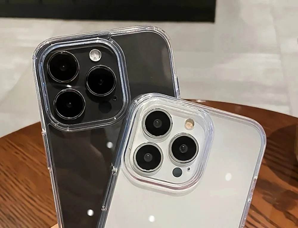 Luxury Transparent Soft Phone Cases iPhone16 15 14 13 12 11 - Loja Manuel Coelho