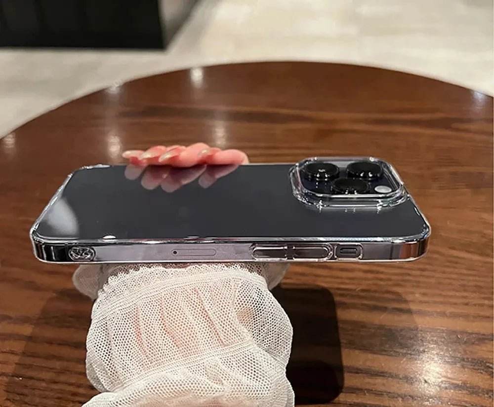 Luxury Transparent Soft Phone Cases iPhone16 15 14 13 12 11 - Loja Manuel Coelho