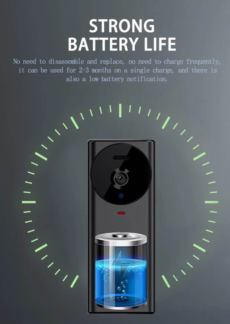 M17 Smart Video Doorbell | HD Night Vision | Tuya Smart - Loja Manuel Coelho