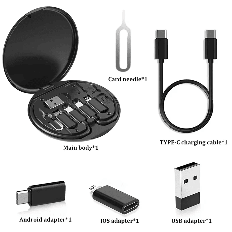60W Multi USB Type C Charging Adapter Cable Kit - Loja Manuel Coelho