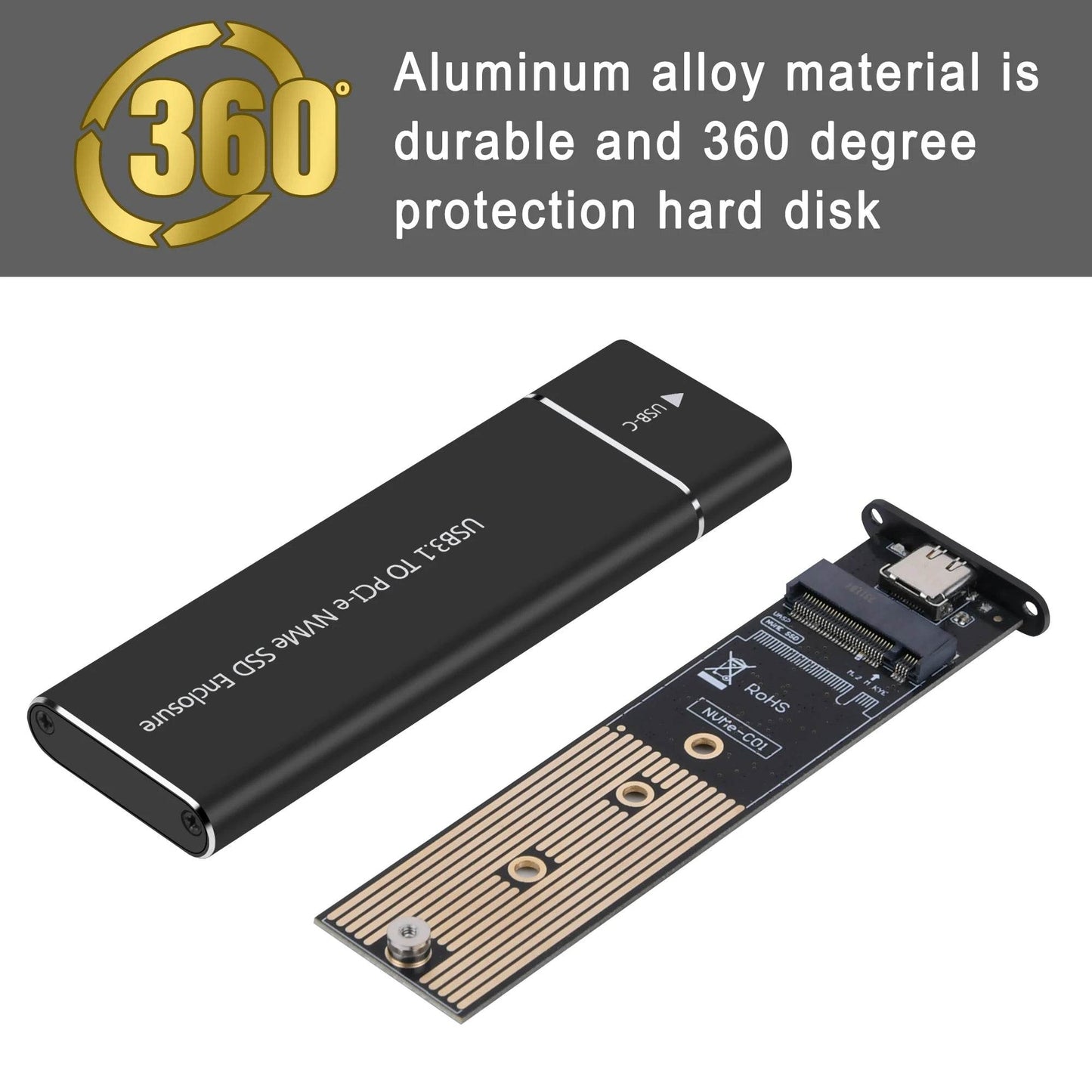 NEW M.2 NVMe SSD Enclosure Adapter 10Gbps USB C - Loja Manuel Coelho