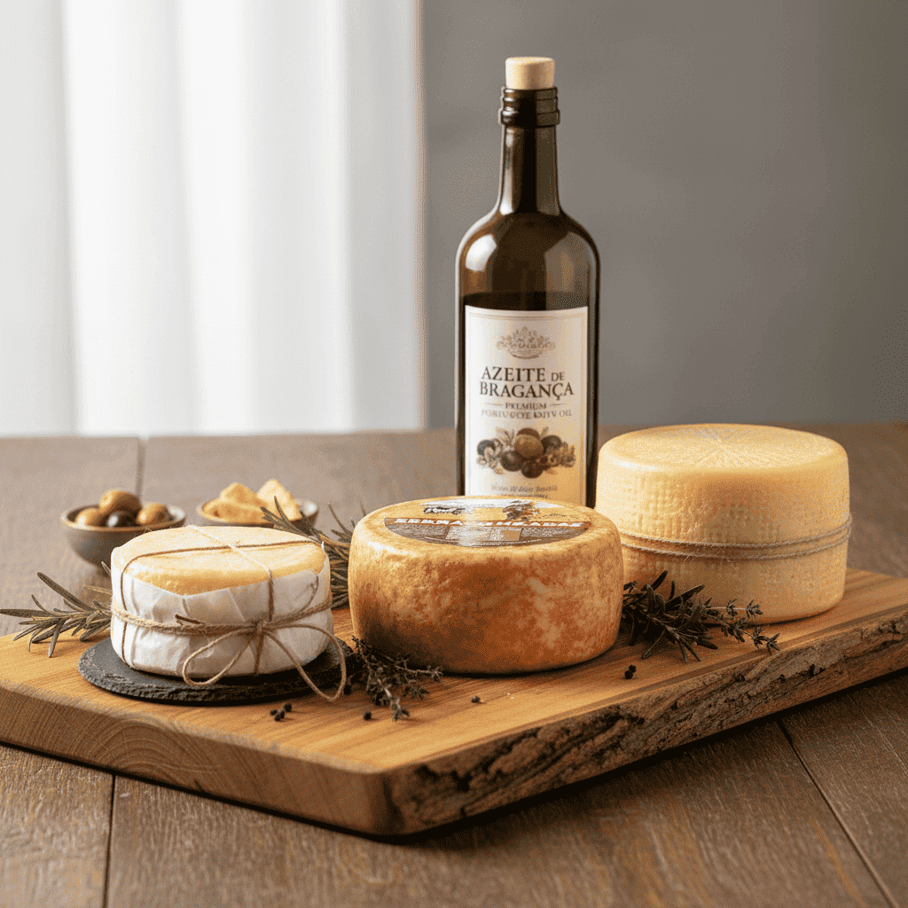 Traditional Portuguese Cheese & DOP Olive Oil Gift Pack – authentic Portuguese food