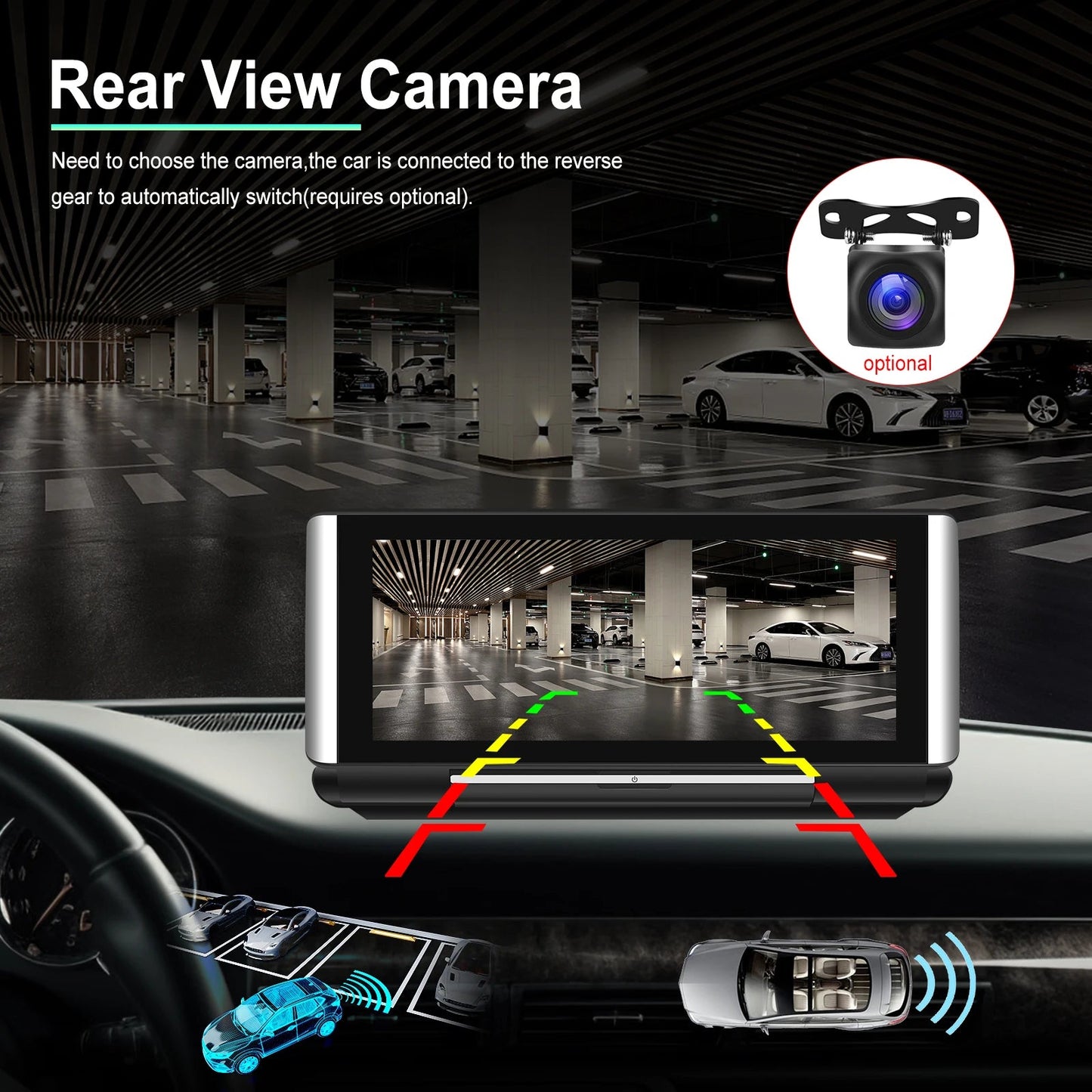 Podofo 6.86"Car Monitor Carplay Android Auto Screen Portable | Loja Manuel Coelho