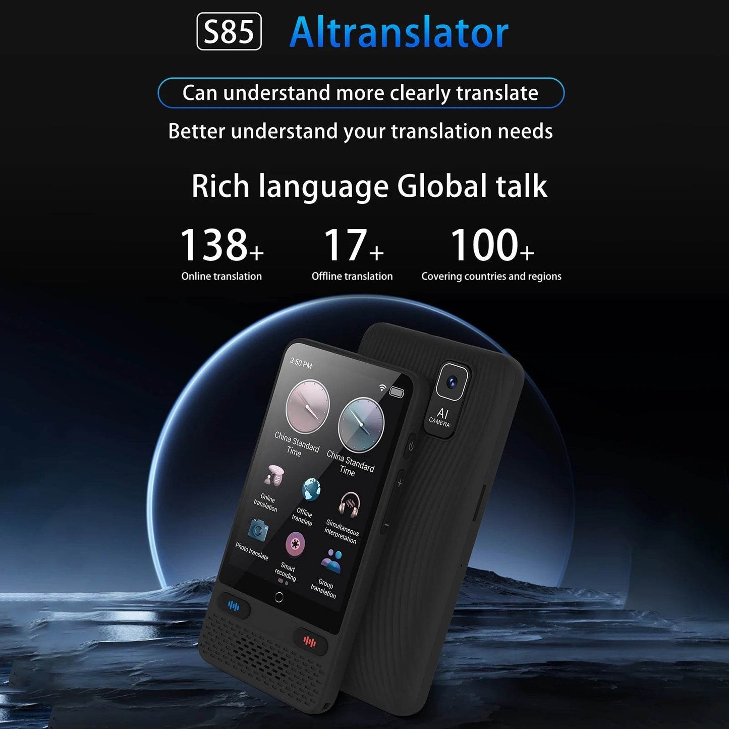 Portable Language Translator Device S85 - 138 Languages - Loja Manuel Coelho