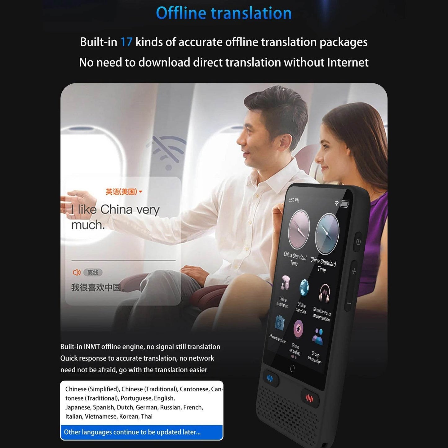 Portable Language Translator Device S85 - 138 Languages - Loja Manuel Coelho