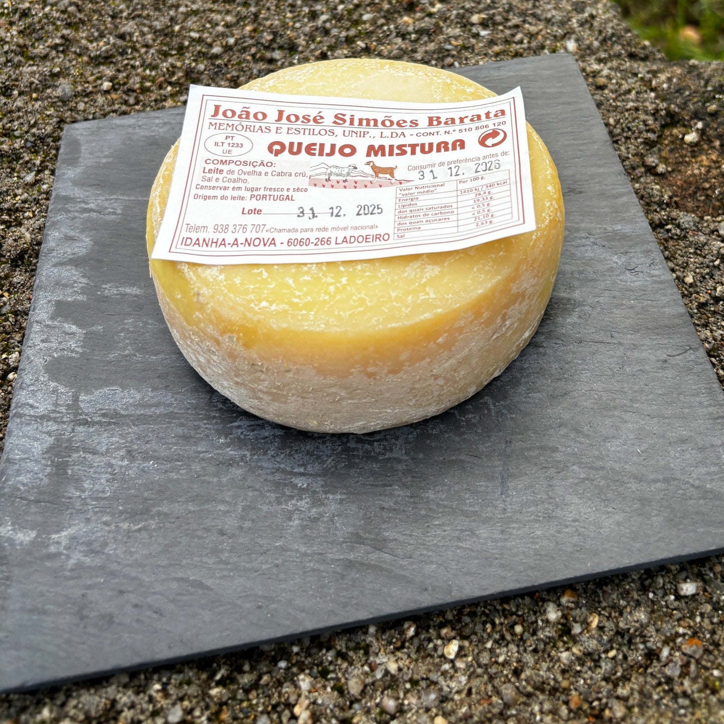 Queijo Misto Artesanal de Ovelha e Cabra - João Barata Ladoeiro