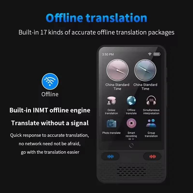 S85 Voice Portable Translator - 138 Languages - Loja Manuel Coelho