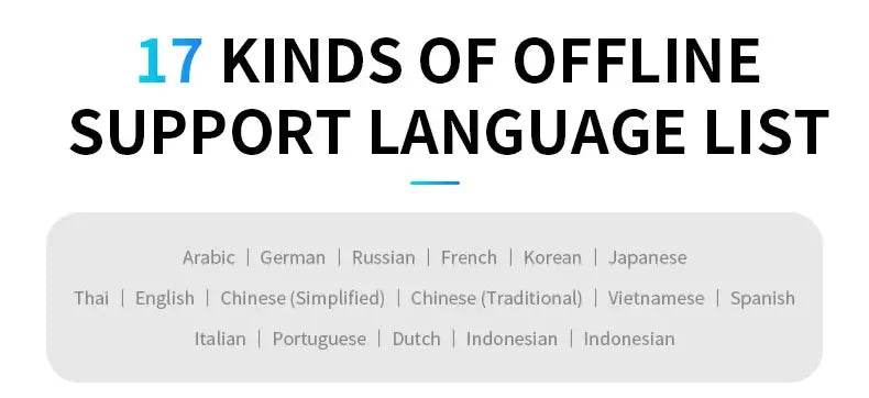 S85 Voice Portable Translator - 138 Languages - Loja Manuel Coelho