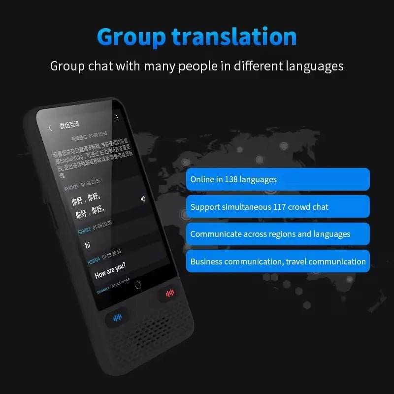 S85 Voice Portable Translator - 138 Languages - Loja Manuel Coelho