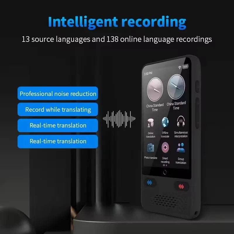 S85 Voice Portable Translator - 138 Languages - Loja Manuel Coelho