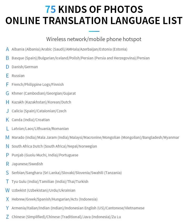 S85 Voice Portable Translator - 138 Languages - Loja Manuel Coelho