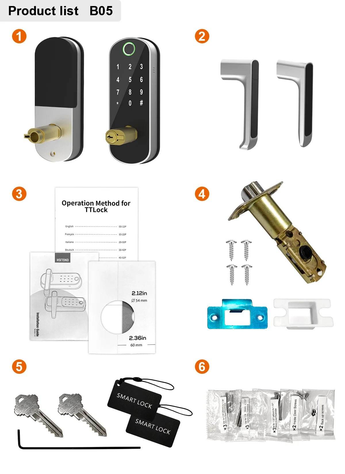 Smart Fingerprint Door Lock - App Remote Control - Loja Manuel Coelho