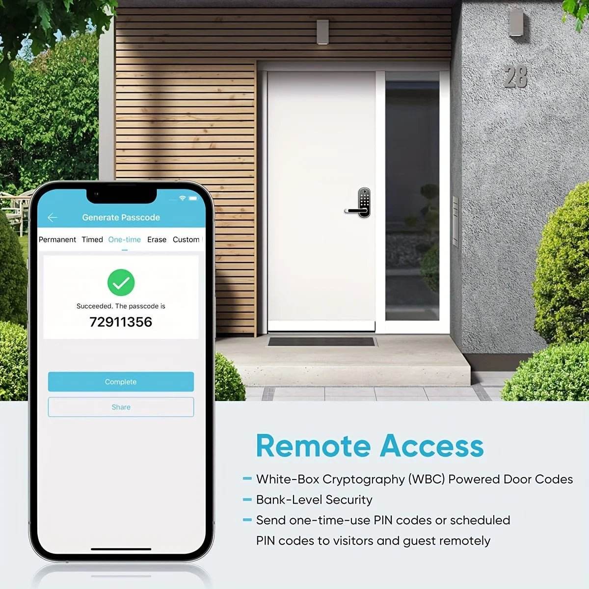 Smart Fingerprint Door Lock - App Remote Control - Loja Manuel Coelho