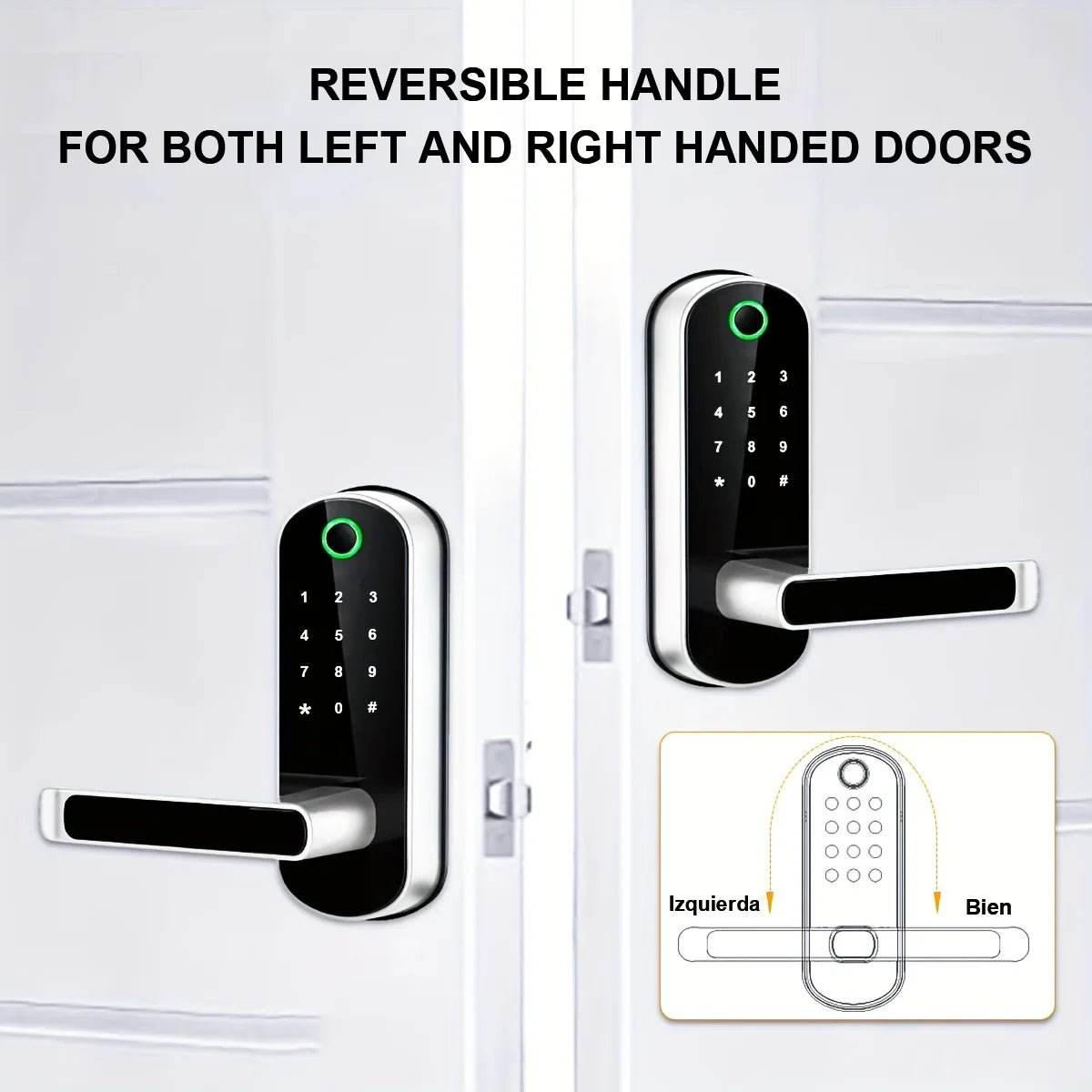 Smart Fingerprint Door Lock - App Remote Control - Loja Manuel Coelho