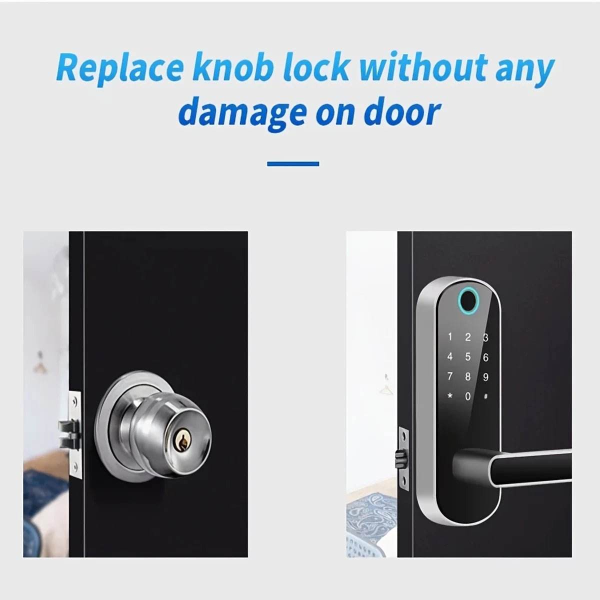 Smart Fingerprint Door Lock - App Remote Control - Loja Manuel Coelho