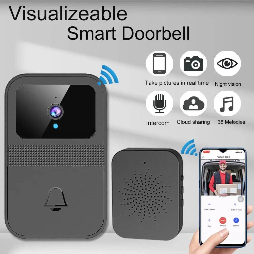 Smart Home Wireless Video Doorbell with 2-Way Audio - Loja Manuel Coelho