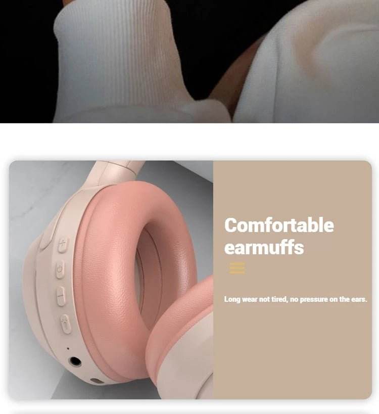 Subwoofer Gaming Wireless Bluetooth Headphones Over Ear HIFI Stereo - Loja Manuel Coelho