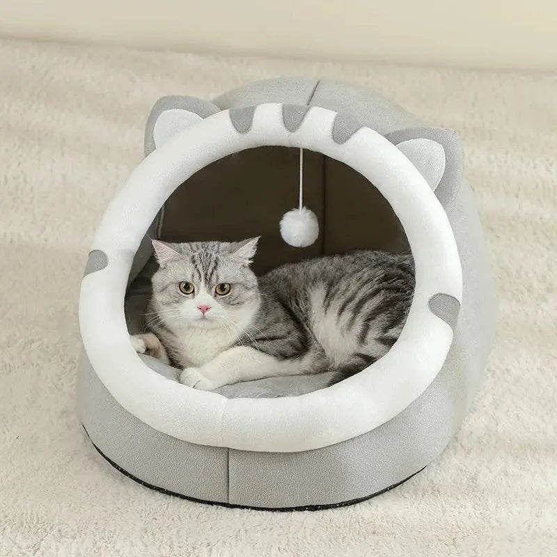 Super Cat Bed Warm Pet House Kitten Cave Cushion House Warm - Loja Manuel Coelho